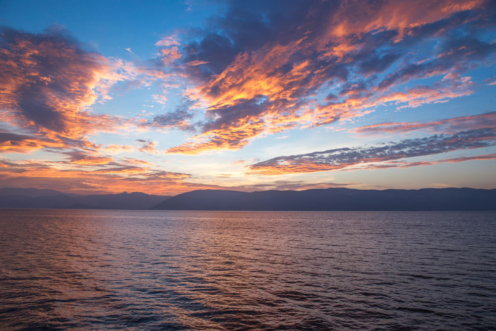 beach clouds dawn
