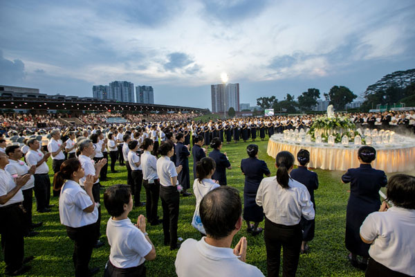 Celebrating Buddha Day under the Starry Sky