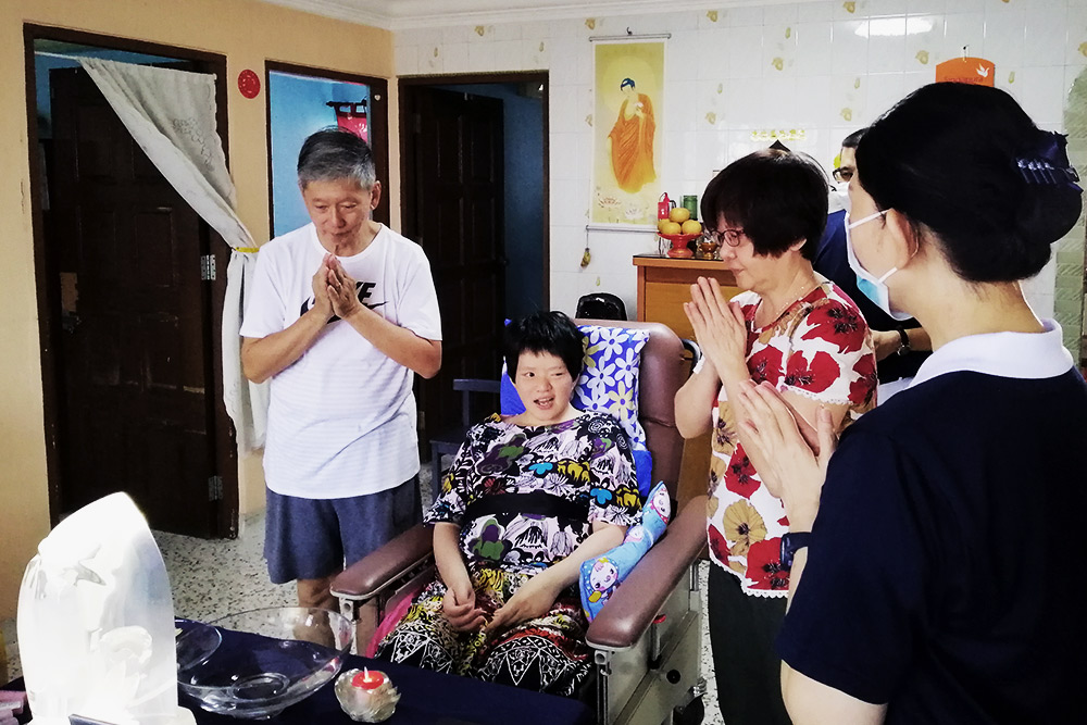 Care Recipients Overjoyed with Appreciation when Buddha shows up at Home